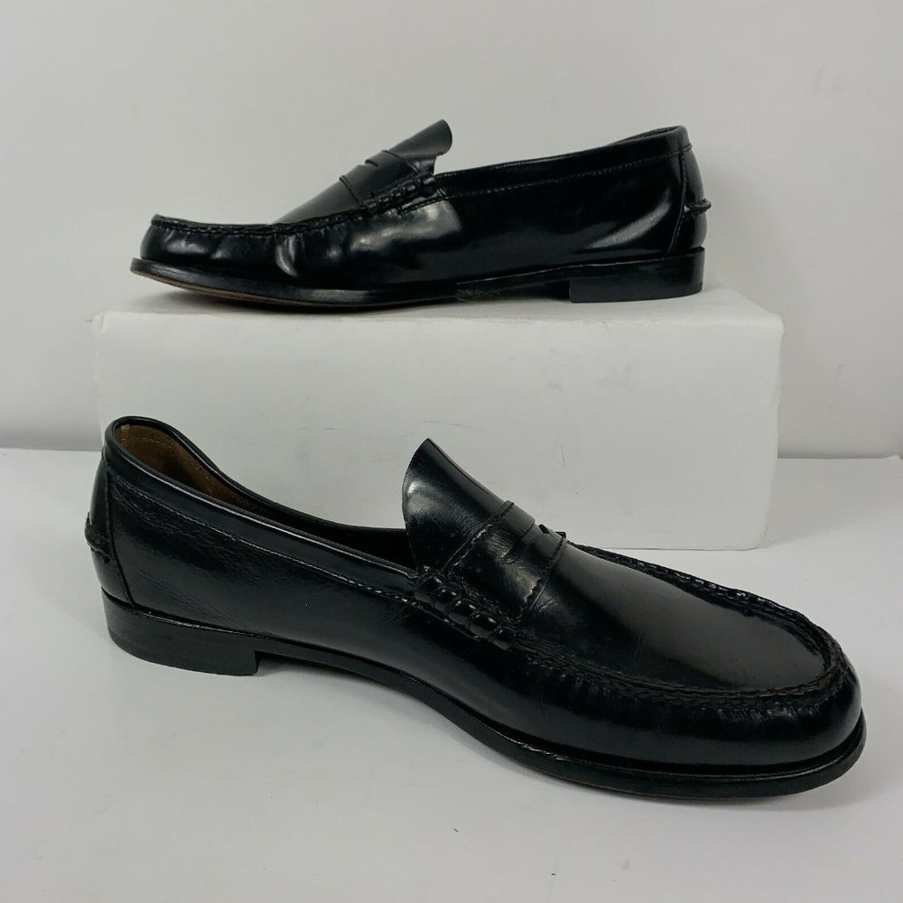 Florsheim Berkley Black Leather Loafers Men Sz 15D - Picture 2 of 8